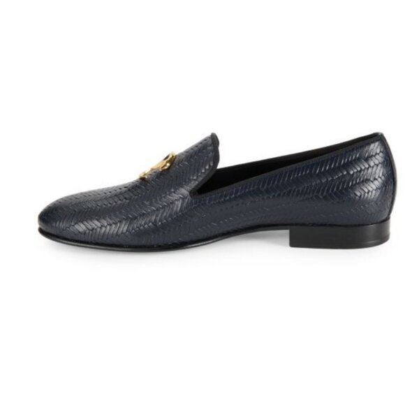 Like new Men\'s Cavalli Class by Roberto Cavalli Textured Leather Slip On Loafers main image 5